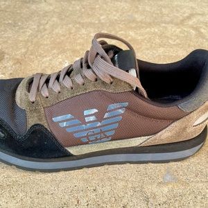 Emporio Armani Men’s Suede Sneakers - Size 8 (US)